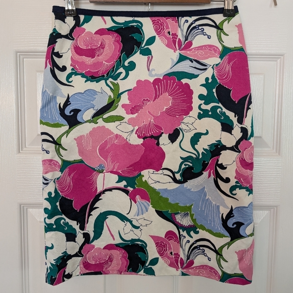 TALBOTS Floral Print Pencil Skirt